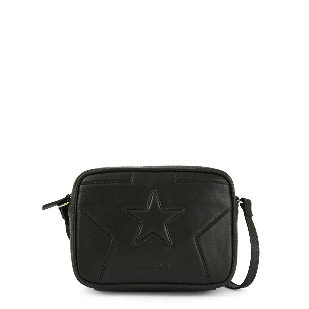 BANDOLERA CUERO ETOILES NEGRO