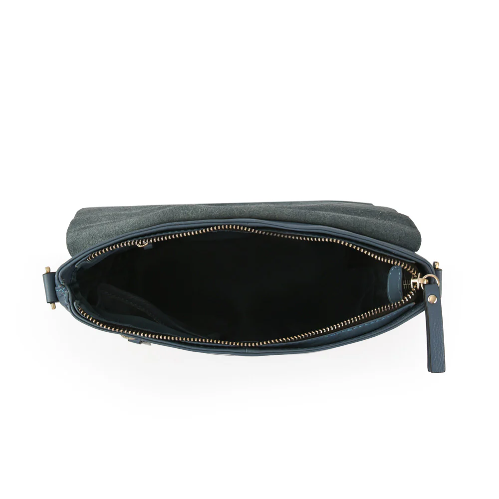 BANDOLERA CUERO PARANA CELESTE - Image 4