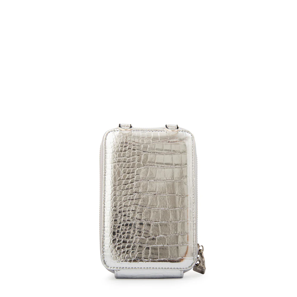 BANDOLERA PORTA CELULAR BOGA PLATEADO - Image 3