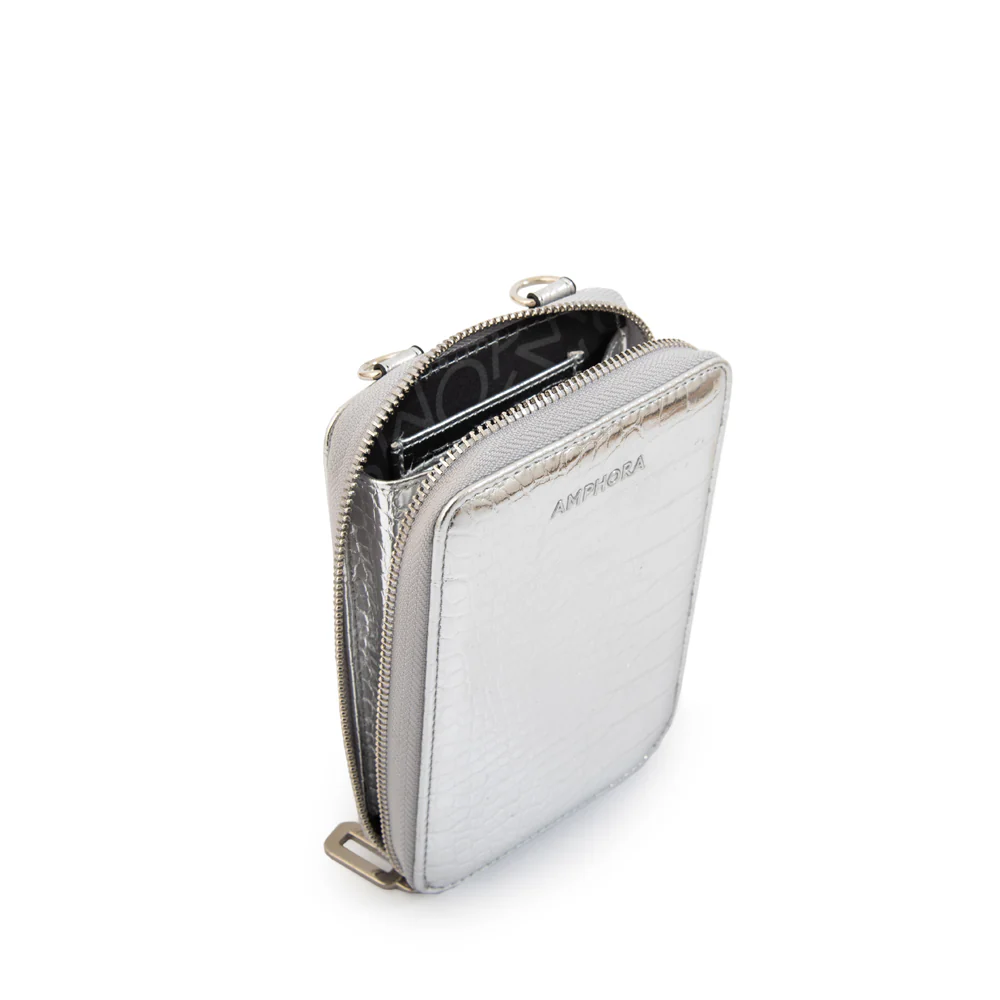 BANDOLERA PORTA CELULAR BOGA PLATEADO - Image 5