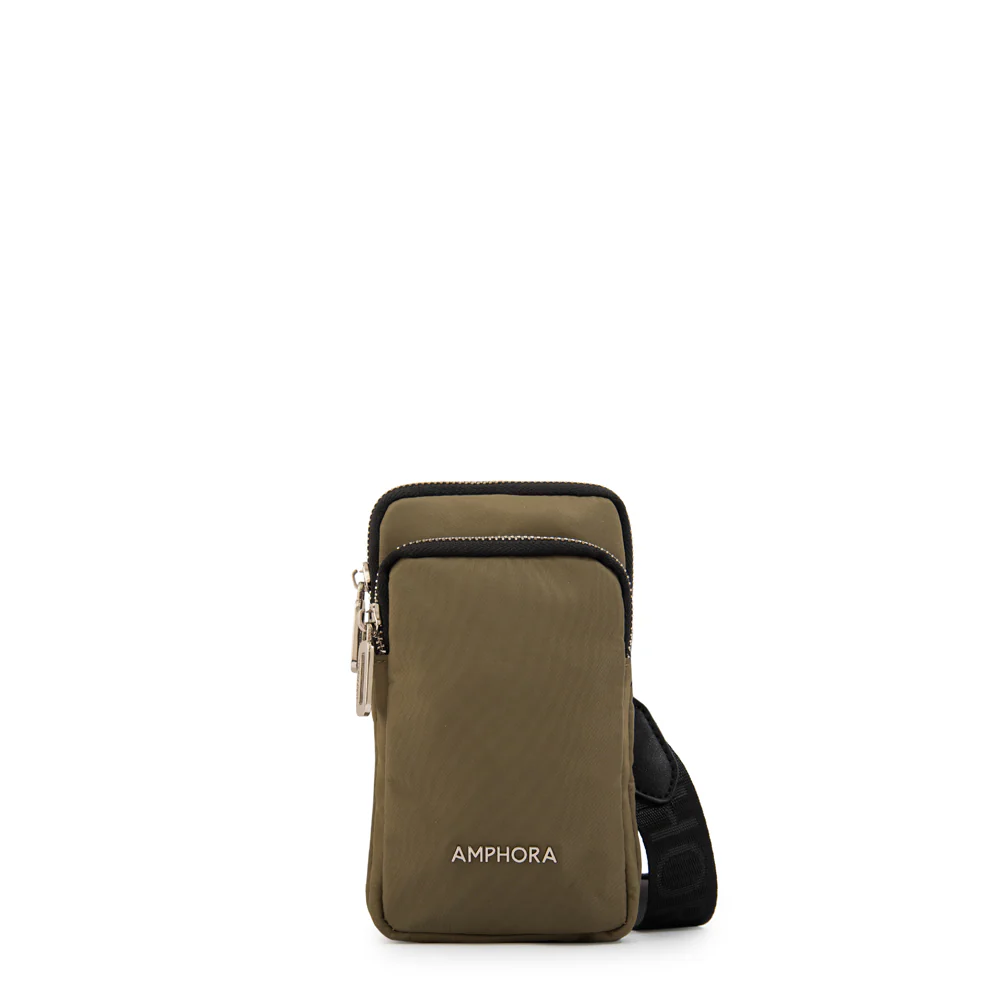 BANDOLERA PORTA CELULAR TERI VERDE