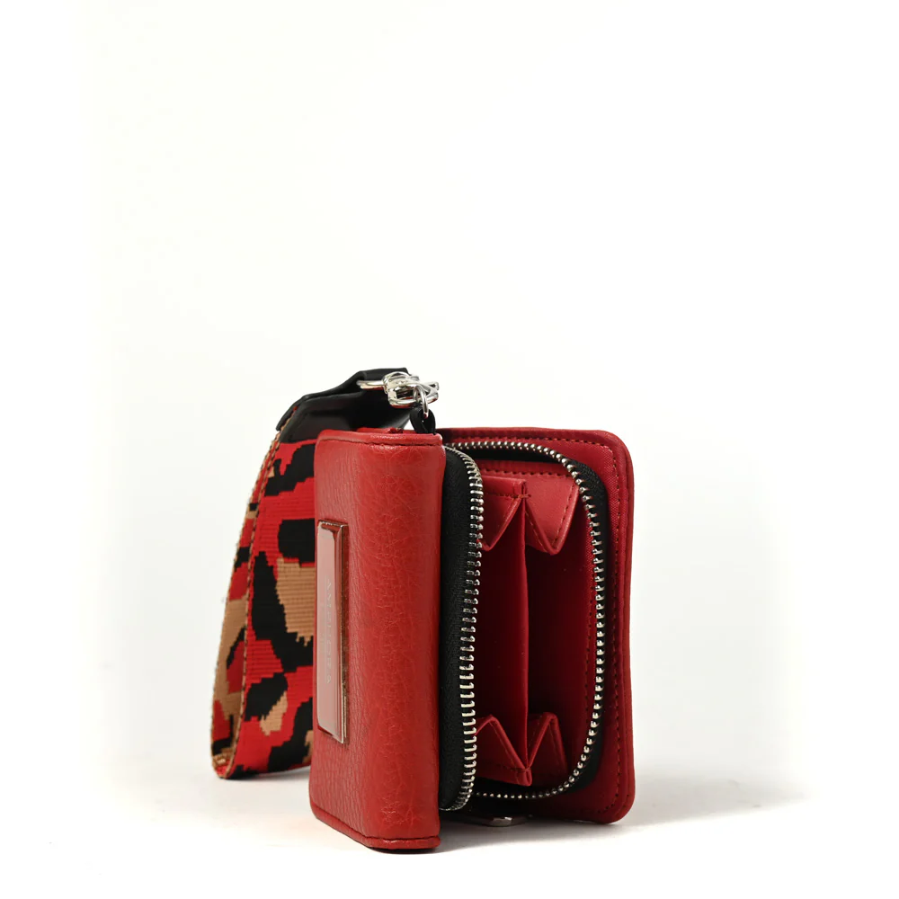 BILLETERA CON CIERRE EXTERIOR BECKY ROJO - Image 2