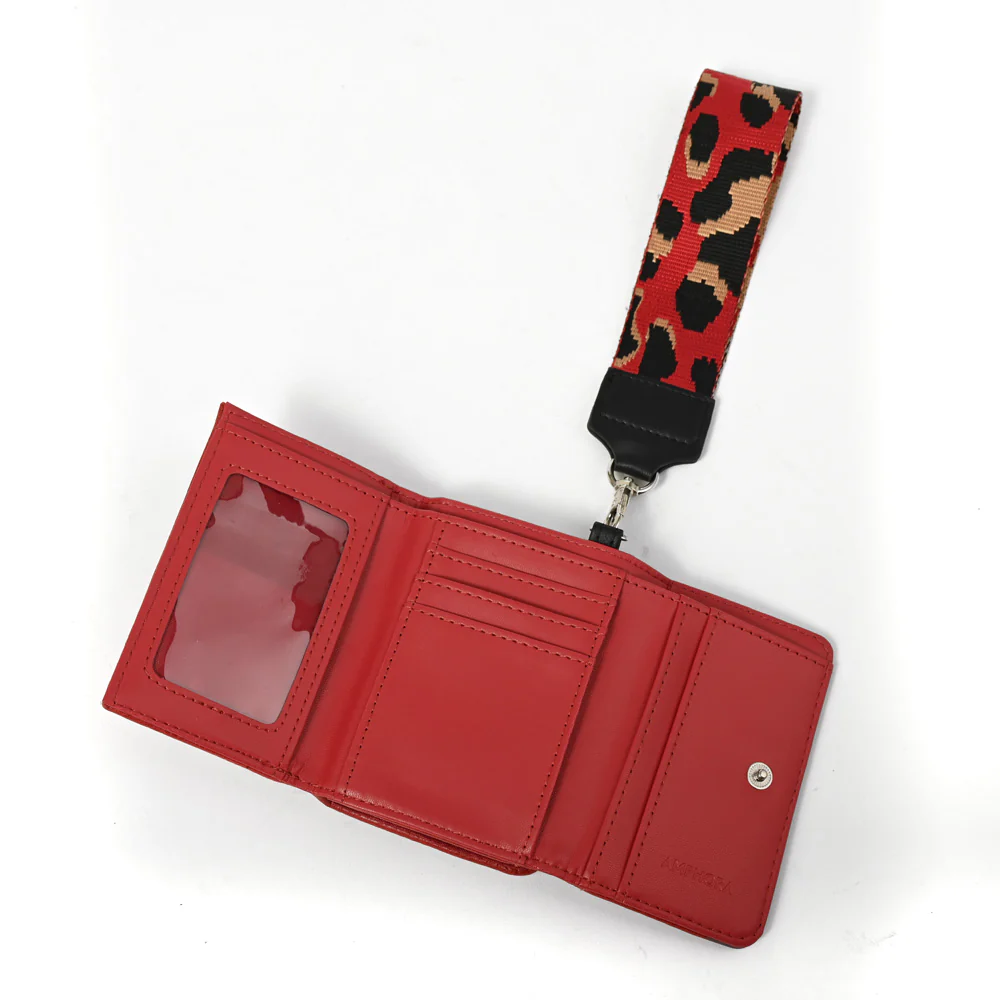 BILLETERA CON CIERRE EXTERIOR BECKY ROJO - Image 3