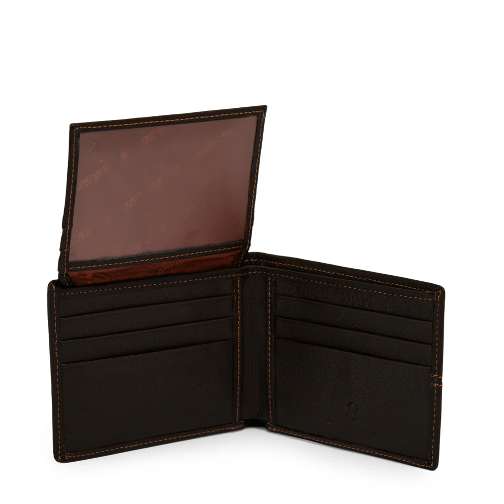 BILLETERA CUERO CON ALETA FRANKFURT MARRÓN - Image 3