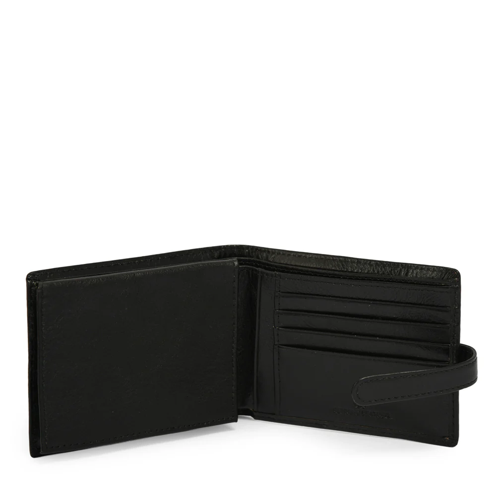 BILLETERA CUERO CON ALETA NEW LANCASTER NEGRO - Image 2