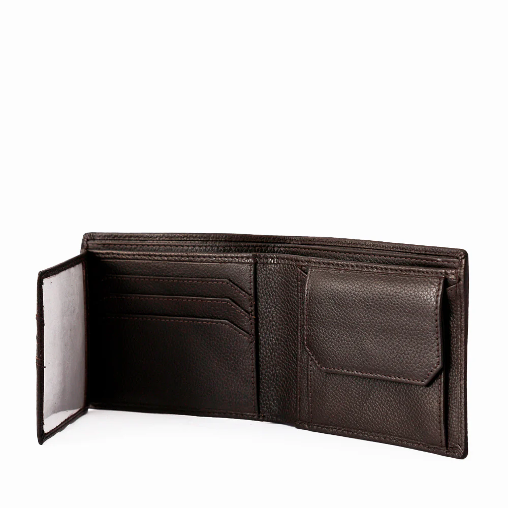 BILLETERA CUERO CON ALETA RICARDO MARRÓN - Image 3