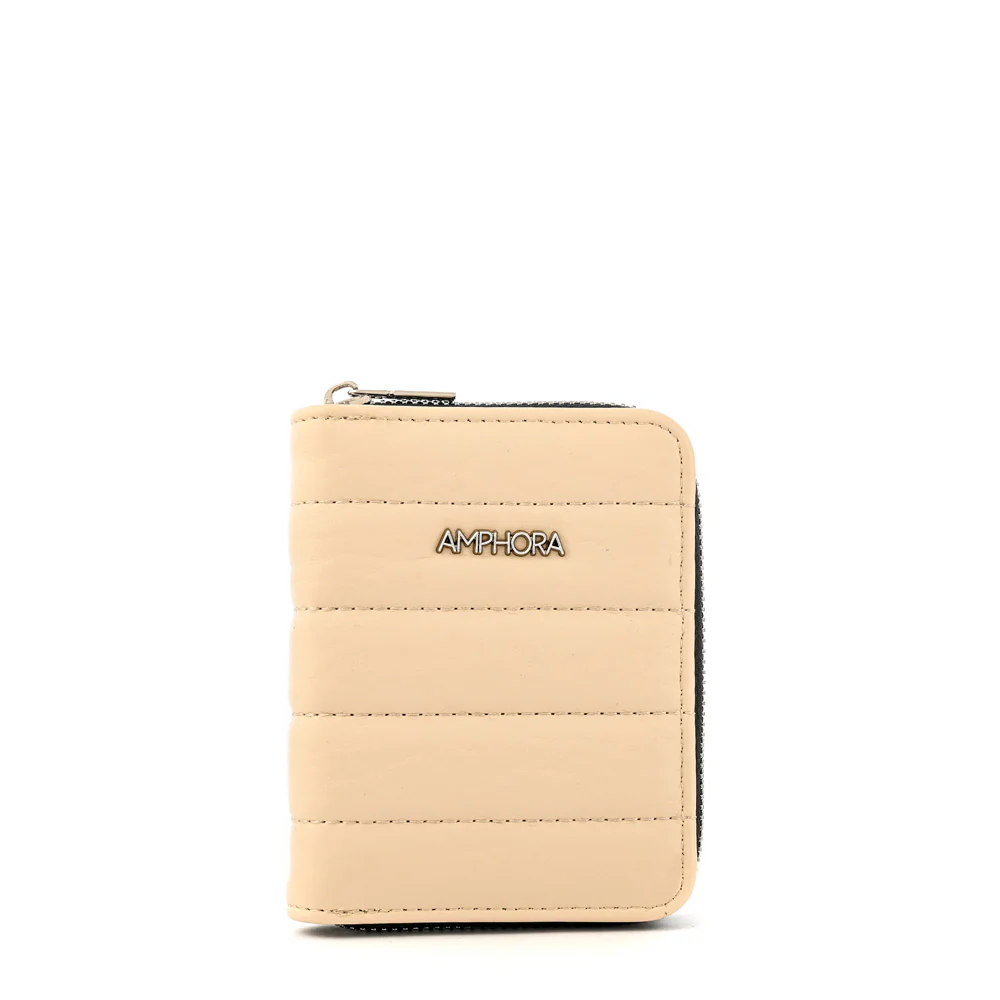 BILLETERA ESTUCHE CHICA ANIMA BEIGE