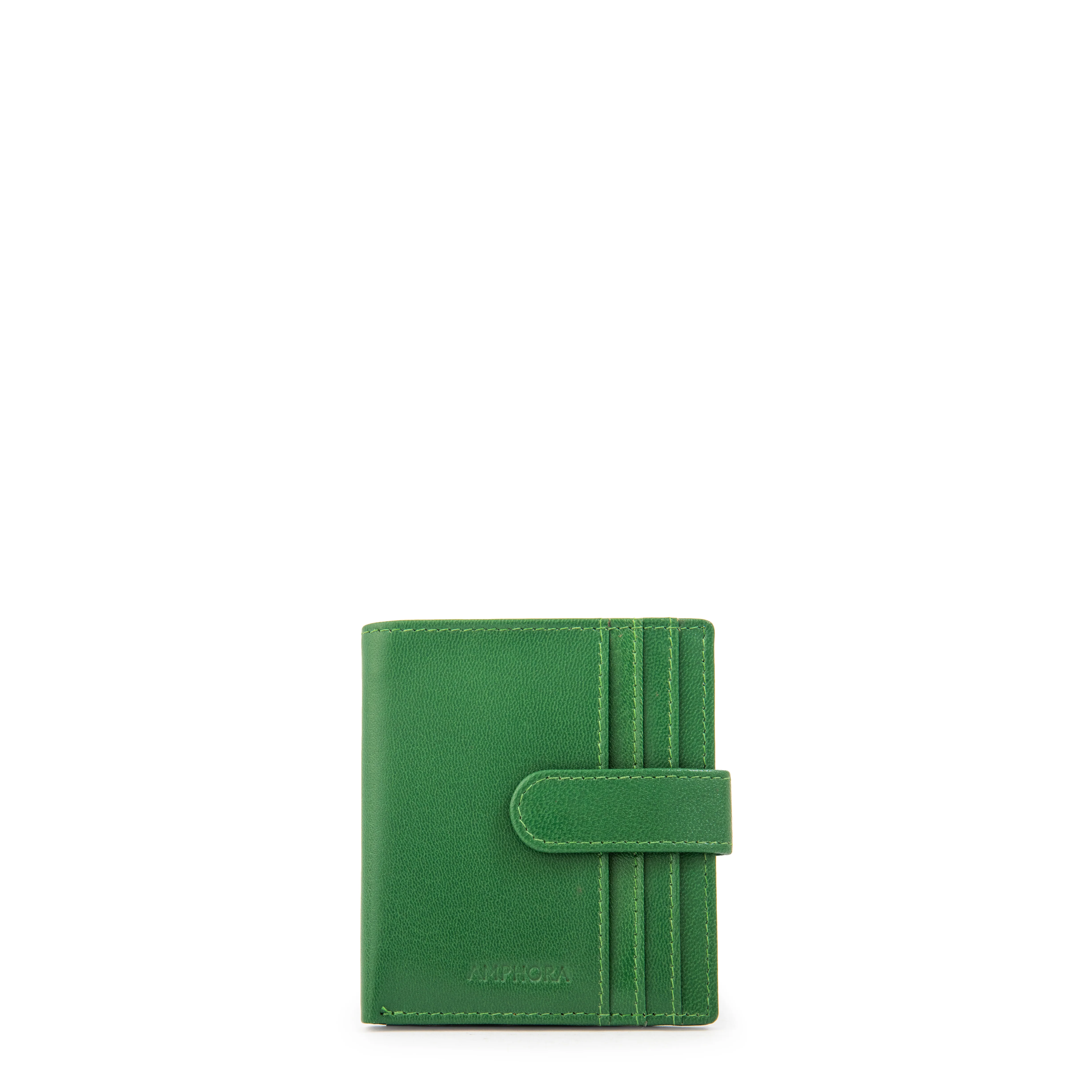 BILLETERA TARJETERO CUERO DARA VERDE