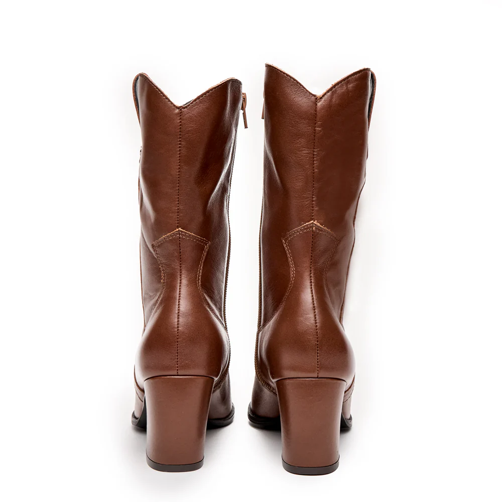 BOTA CAÑA MEDIA AZALEA MARRÓN - Image 4