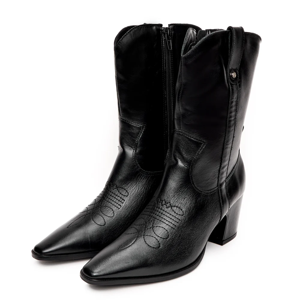 BOTA CAÑA MEDIA AZALEA NEGRO - Image 3