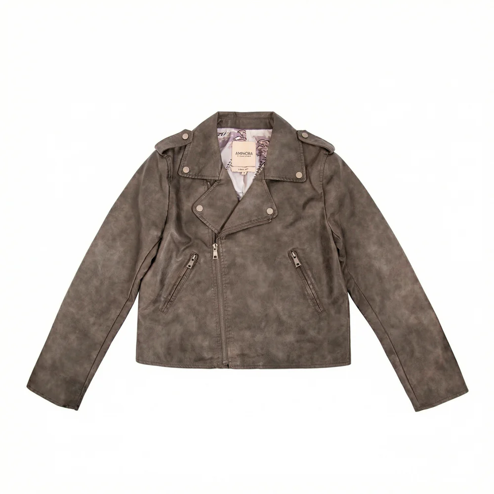 CAMPERA BIKER NANCY GRIS