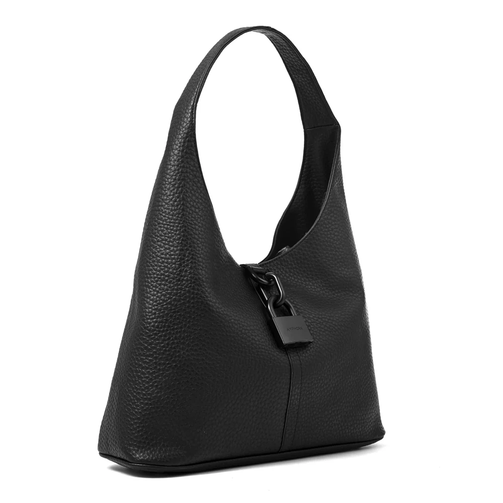 CARTERA CORTE OVAL CORIA NEGRO - Image 2