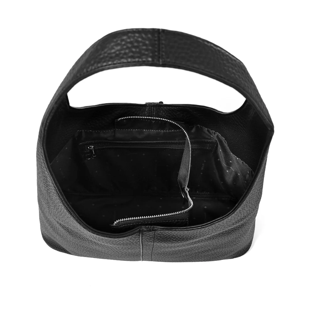 CARTERA CORTE OVAL CORIA NEGRO - Image 4