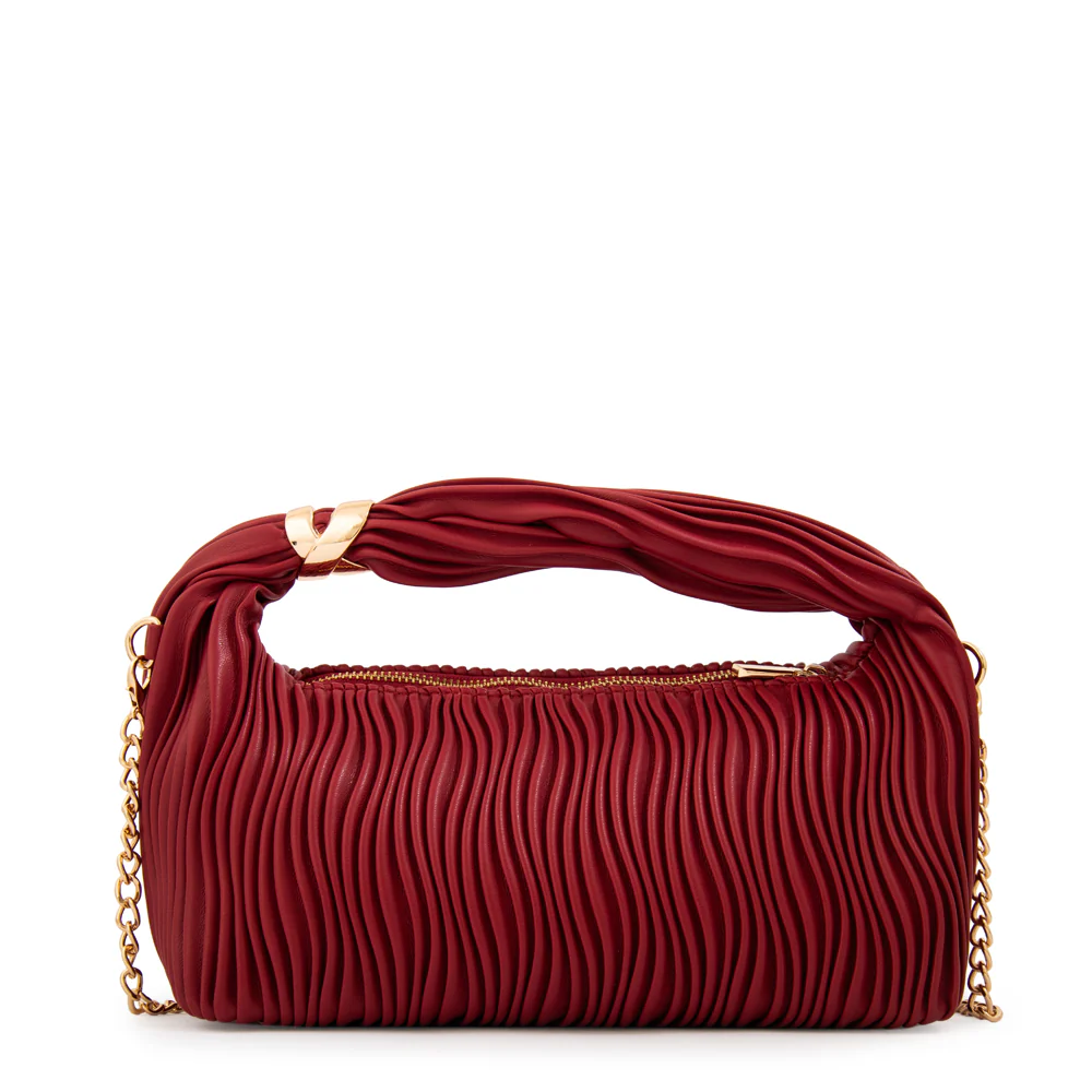 CARTERA CORTE OVAL LISSANDRA ROJO