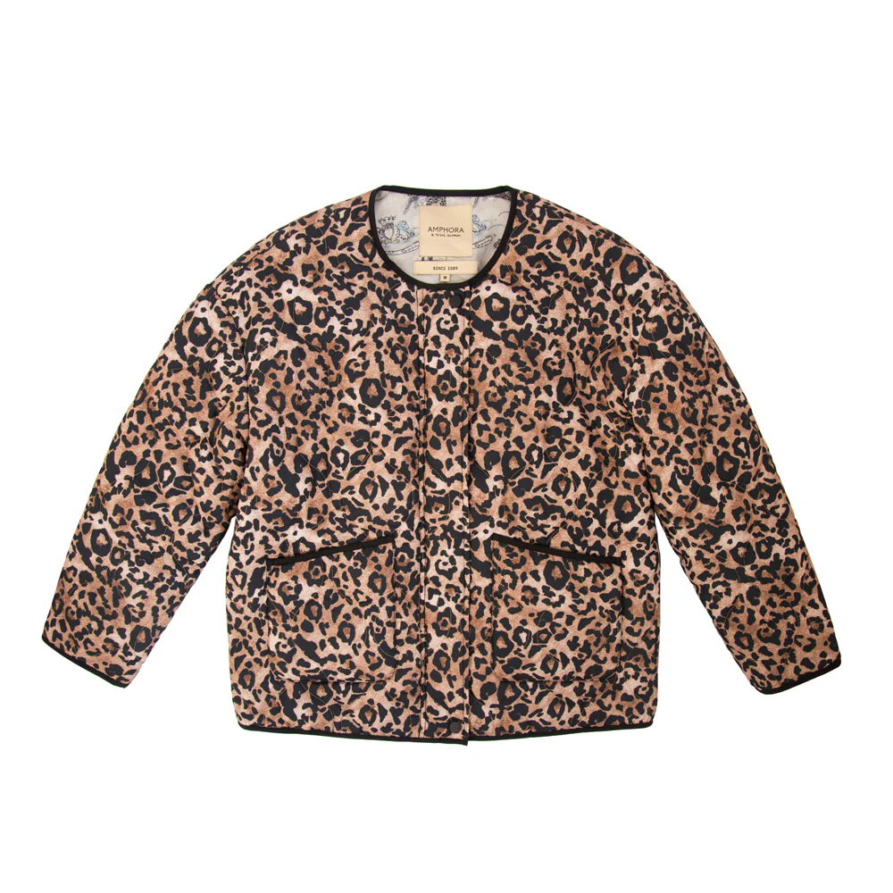 CHAQUETA ACOLCHADA ATENAS NEGRO PRINT - Image 4