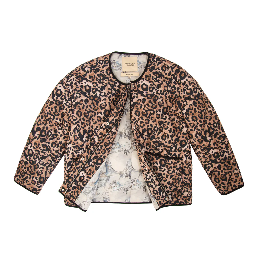 CHAQUETA ACOLCHADA ATENAS NEGRO PRINT - Image 5