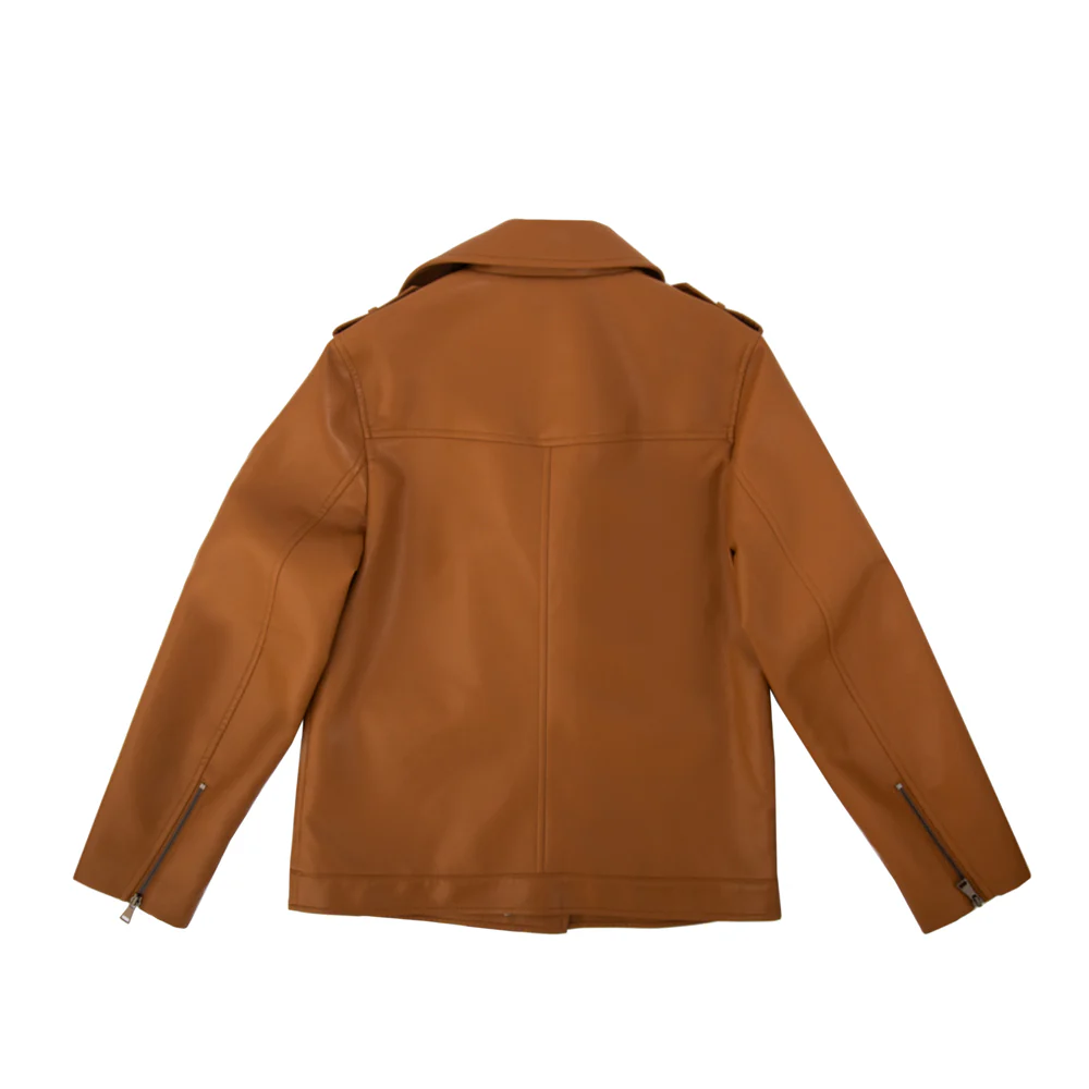 CHAQUETA FIONA BIKER CAMEL - Image 3