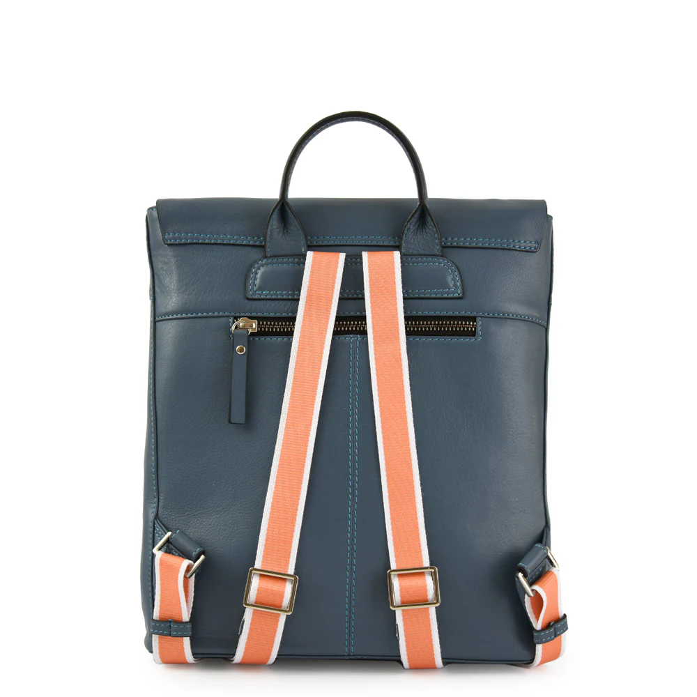 MOCHILA CUERO PARANA CELESTE - Image 3