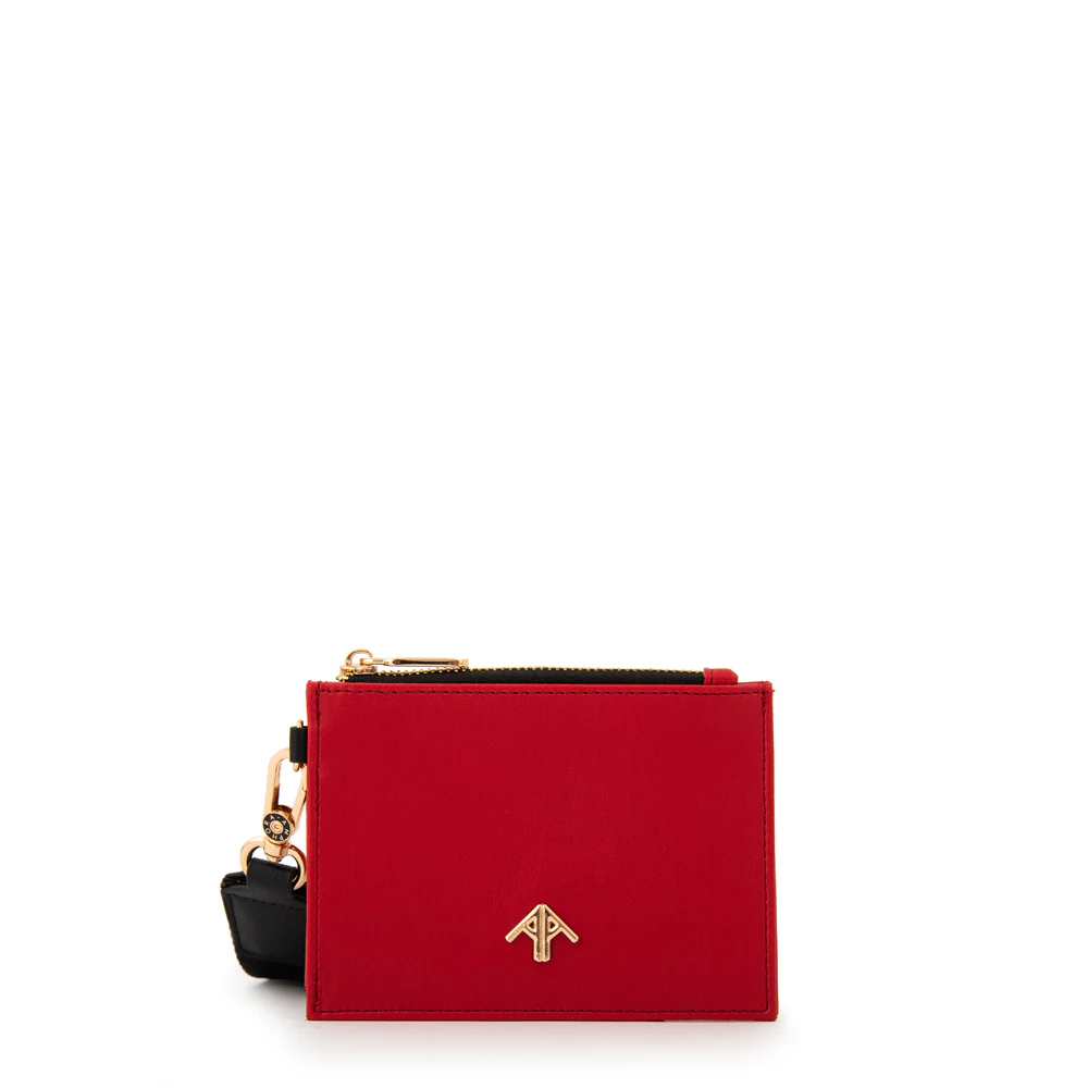MONEDERO CON TARJETERO LULLABY ROJO