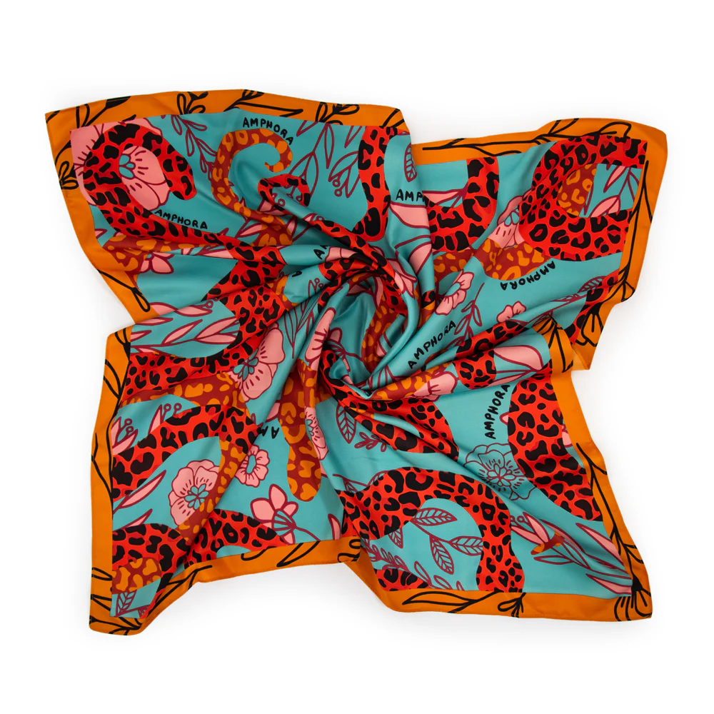 PAÑUELO MEDIANO CORAL ROJO - Image 3