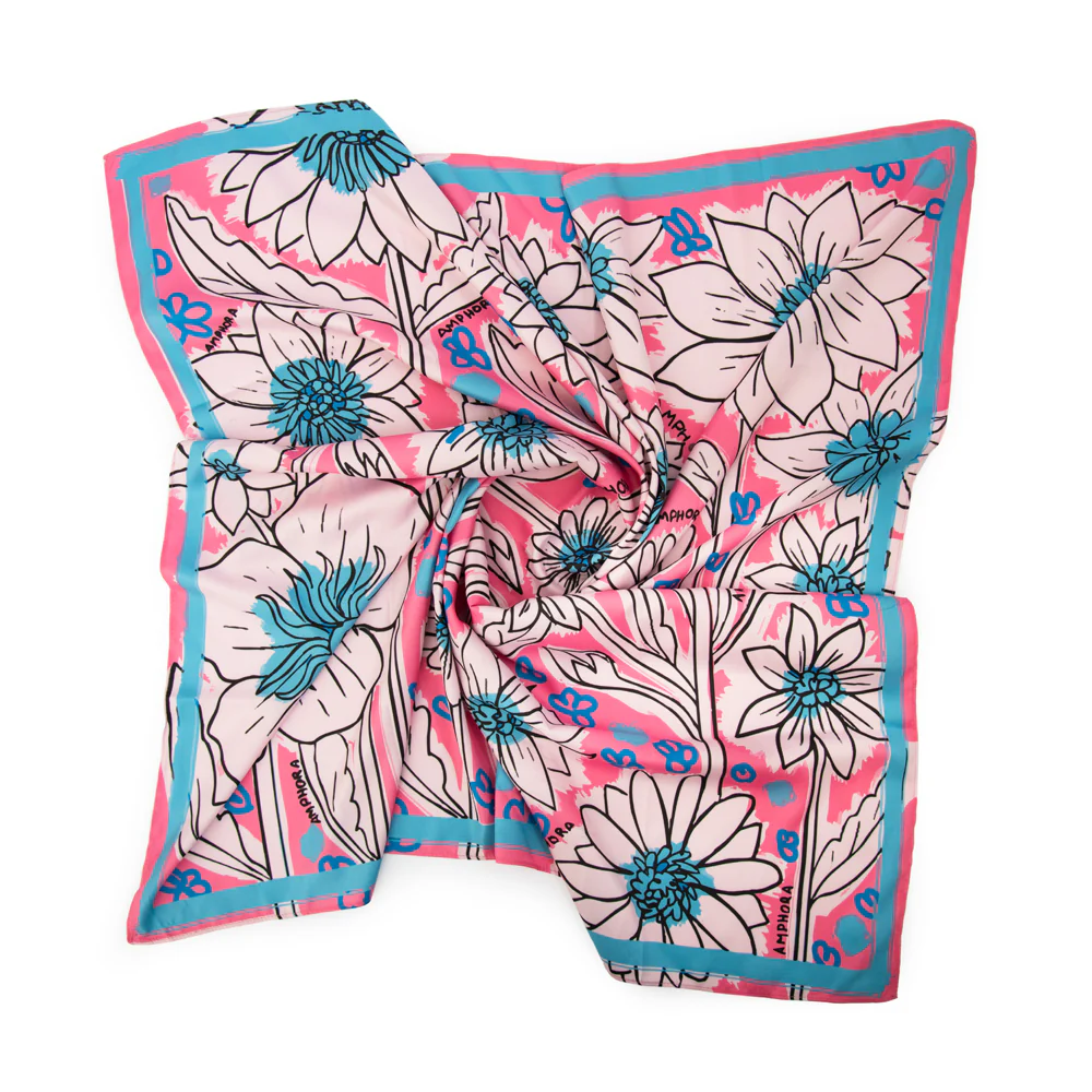 PAÑUELO MEDIANO LIRICA ROSA - Image 3