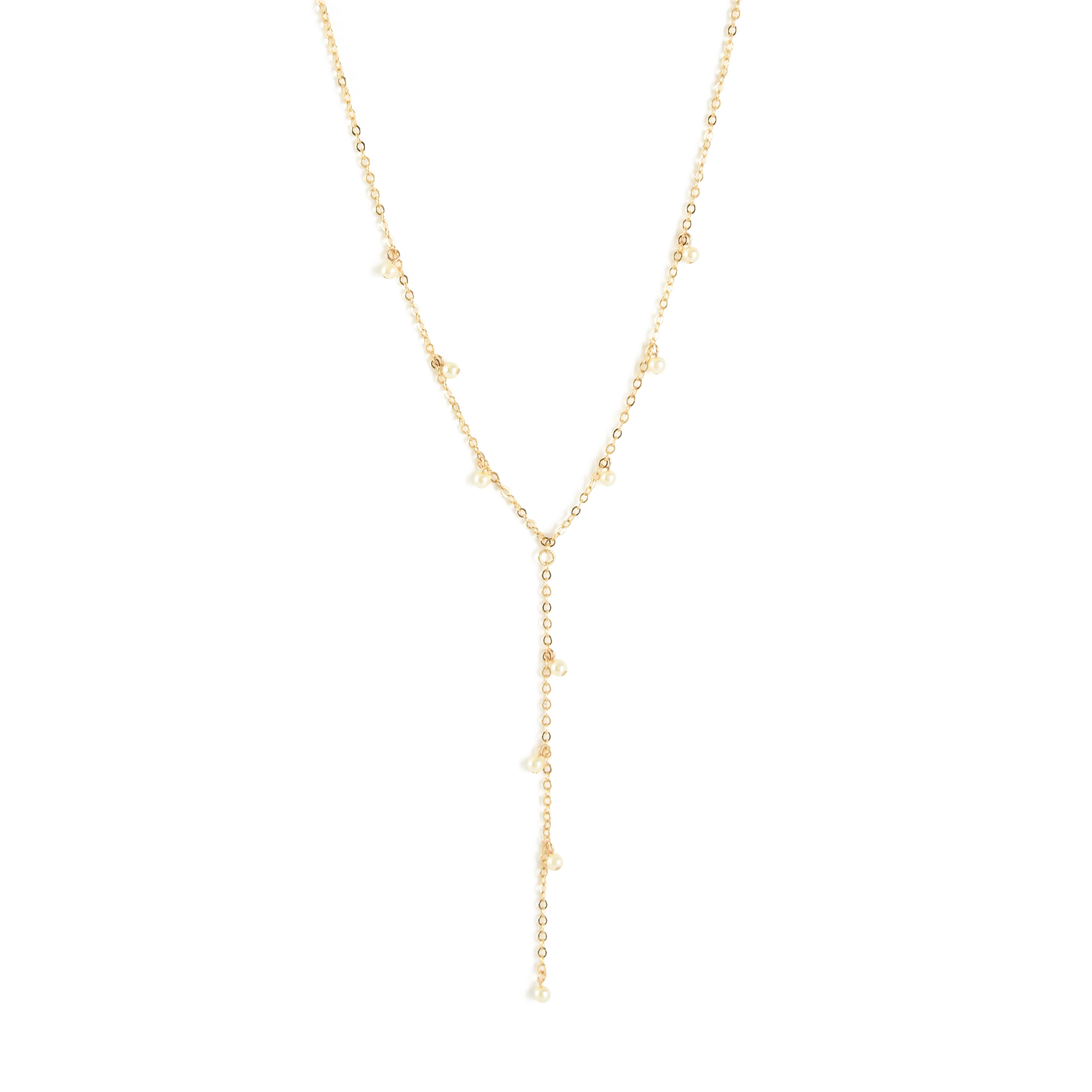 COLLAR CON COLGANTE PERLINA GOLD
