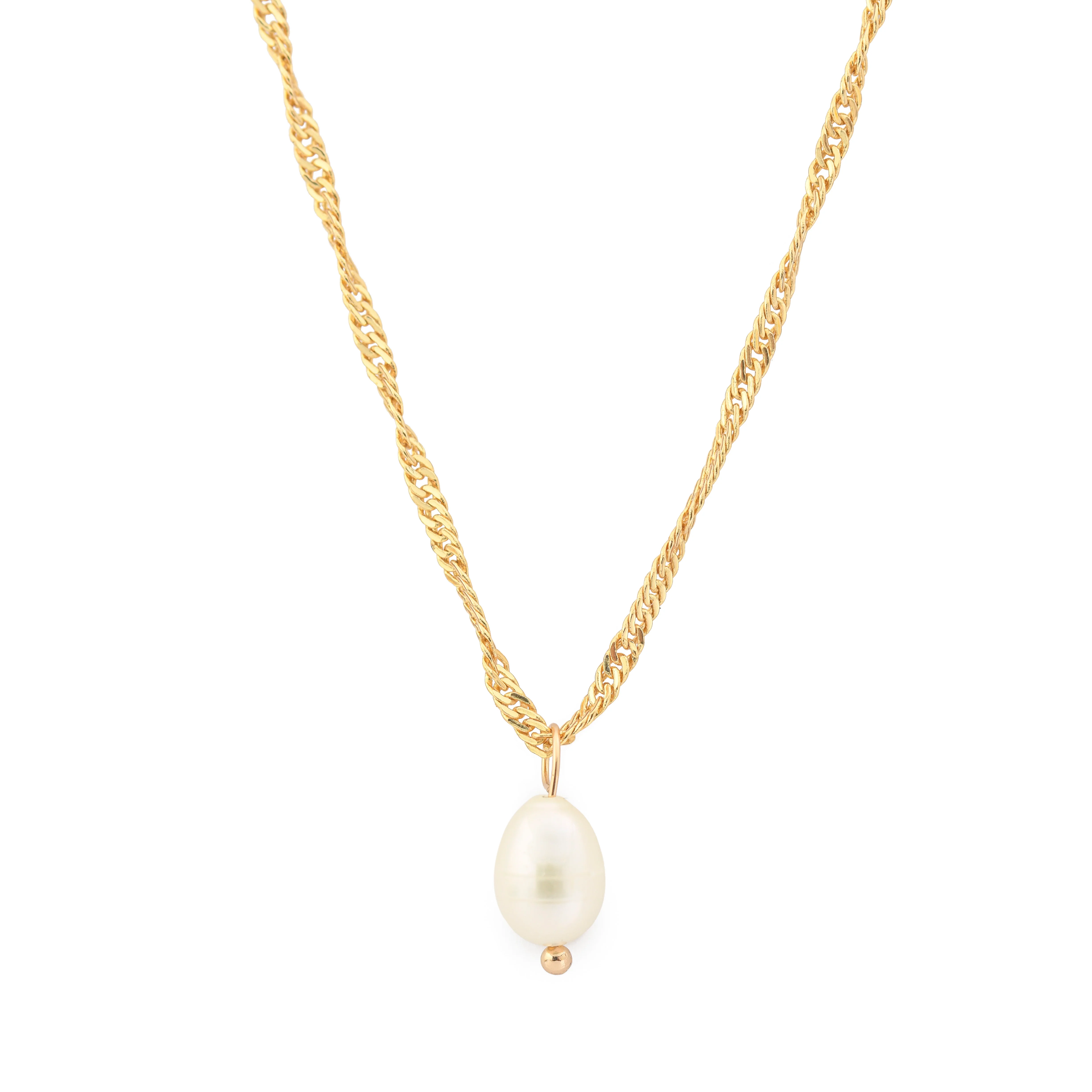 COLLAR CON COLGANTE PERLINA GOLD