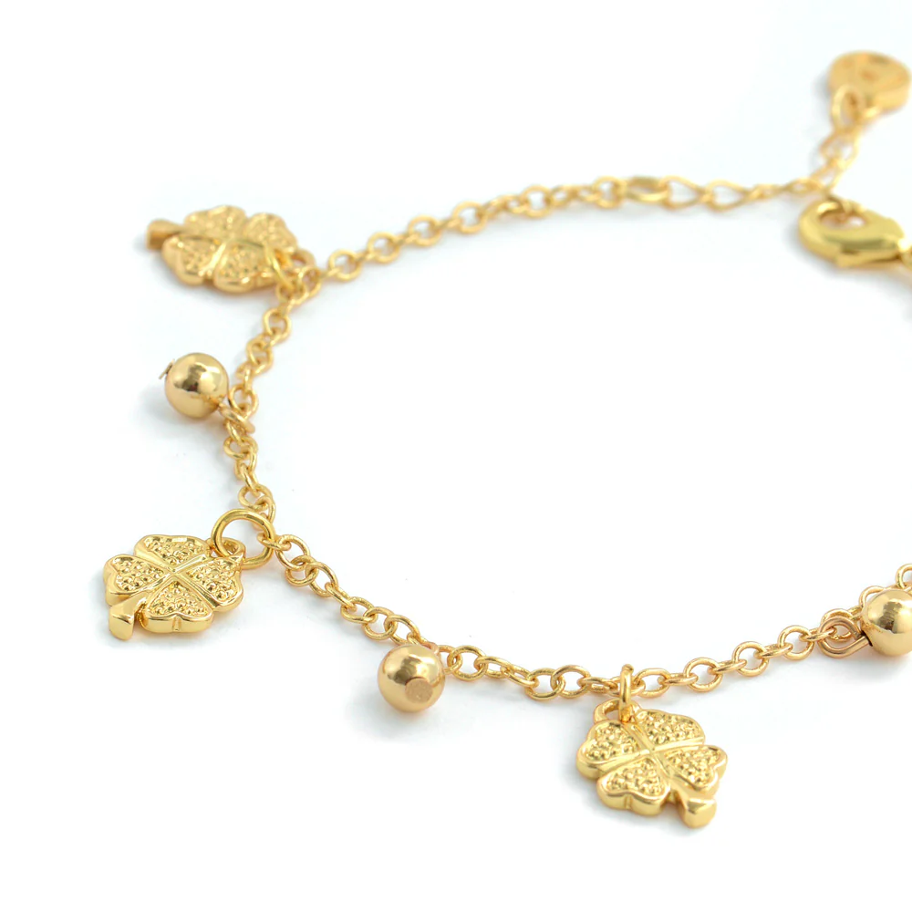 PULSERA CON COLGANTE TREBOL GOLD - Image 2
