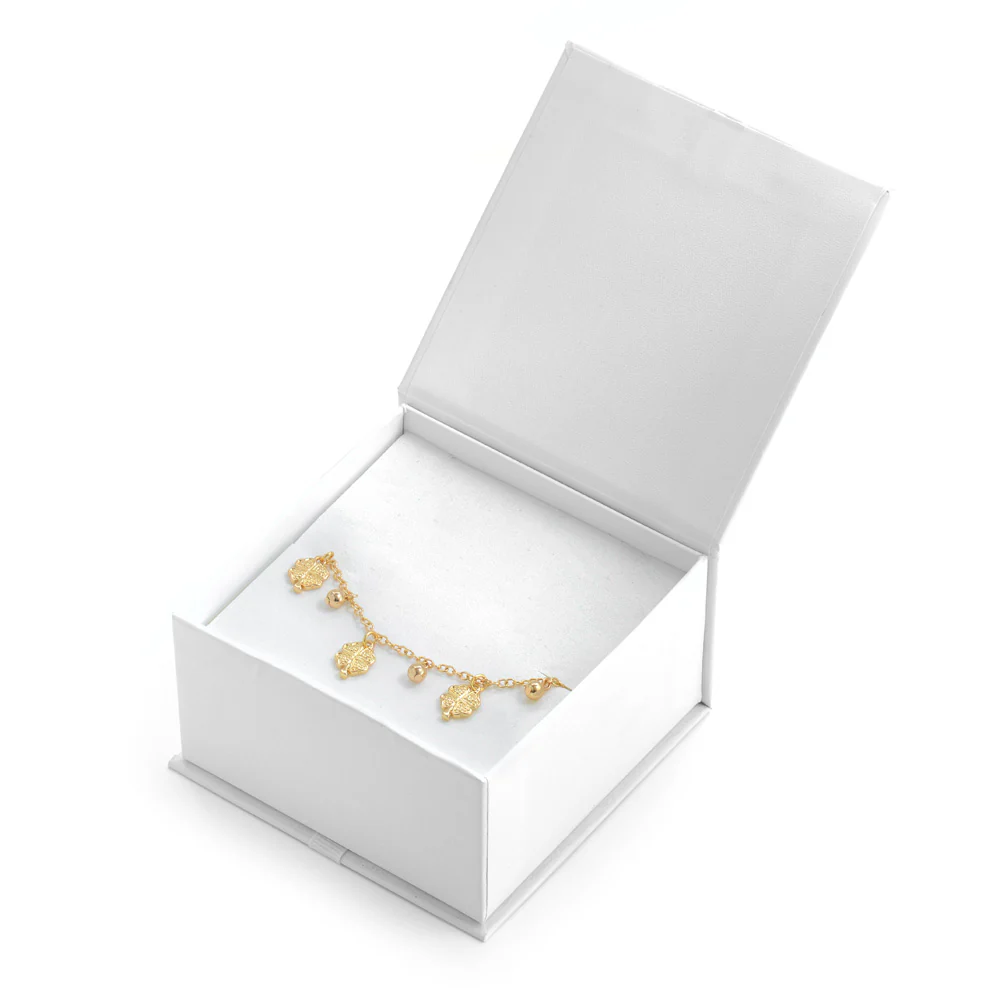 PULSERA CON COLGANTE TREBOL GOLD - Image 3