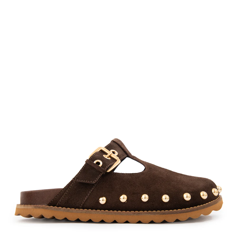 SLIPPER CRYSTAL MARRÓN